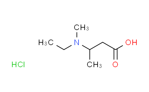 CAS No. 1609399-82-7, 3-[ethyl(methyl)amino]butanoic acid hydrochloride