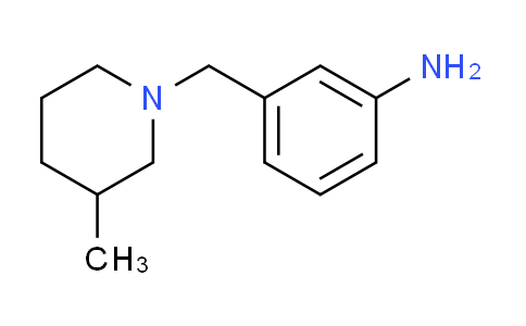CAS No. 919018-27-2, 3-[(3-methyl-1-piperidinyl)methyl]aniline
