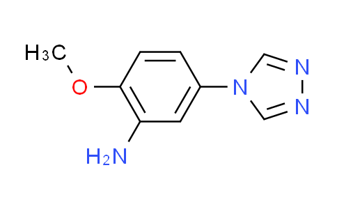 CAS No. 936074-56-5, 2-methoxy-5-(4H-1,2,4-triazol-4-yl)aniline