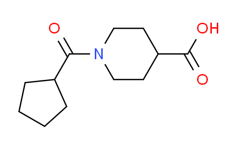 CAS No. 147636-33-7, 1-(cyclopentylcarbonyl)-4-piperidinecarboxylic acid