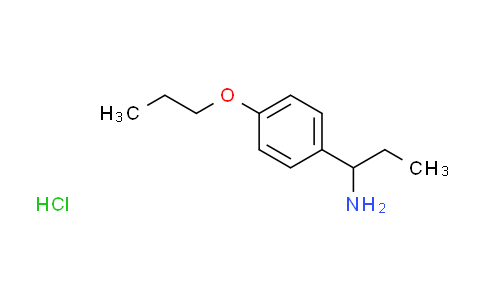 CAS No. 1201633-55-7, [1-(4-propoxyphenyl)propyl]amine hydrochloride