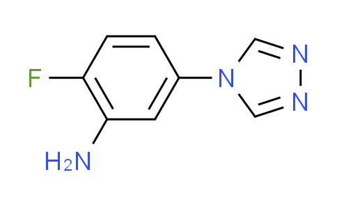 CAS No. 1082766-13-9, 2-fluoro-5-(4H-1,2,4-triazol-4-yl)aniline