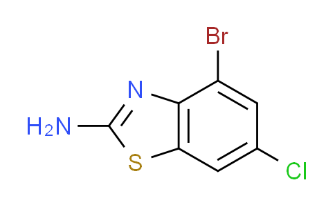 CAS No. 38338-20-4, 4-bromo-6-chloro-1,3-benzothiazol-2-amine