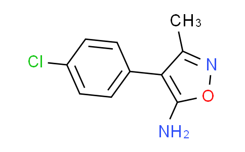 CAS No. 98947-25-2, 4-(4-chlorophenyl)-3-methyl-5-isoxazolamine