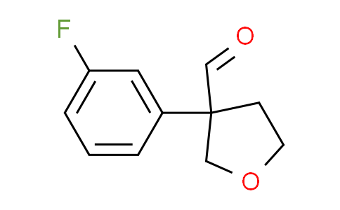 CAS No. 1060817-40-4, 3-(3-fluorophenyl)tetrahydro-3-furancarbaldehyde