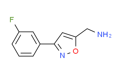 CAS No. 1033693-12-7, 1-[3-(3-fluorophenyl)-5-isoxazolyl]methanamine
