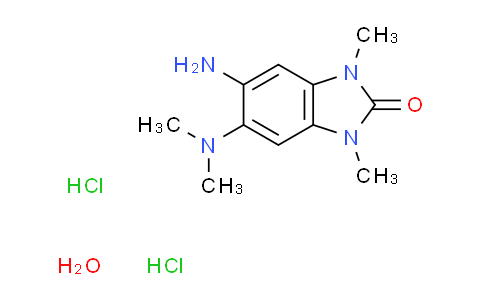 CAS No. 1047652-16-3, 5-amino-6-(dimethylamino)-1,3-dimethyl-1,3-dihydro-2H-benzimidazol-2-one dihydrochloride hydrate