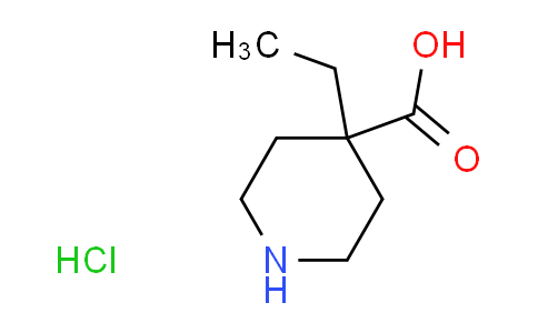 CAS No. 1269053-68-0, 4-ethyl-4-piperidinecarboxylic acid hydrochloride