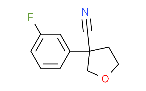 CAS No. 1060817-43-7, 3-(3-fluorophenyl)tetrahydro-3-furancarbonitrile