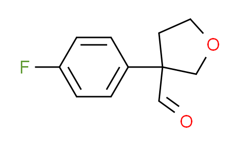 CAS No. 1060817-44-8, 3-(4-fluorophenyl)tetrahydro-3-furancarbaldehyde