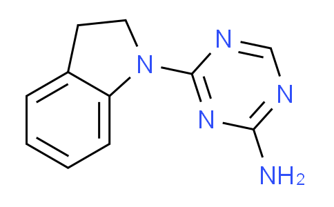 CAS No. 879615-84-6, 4-(2,3-dihydro-1H-indol-1-yl)-1,3,5-triazin-2-amine