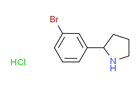 CAS No. 1171898-22-8, 2-(3-bromophenyl)pyrrolidine hydrochloride