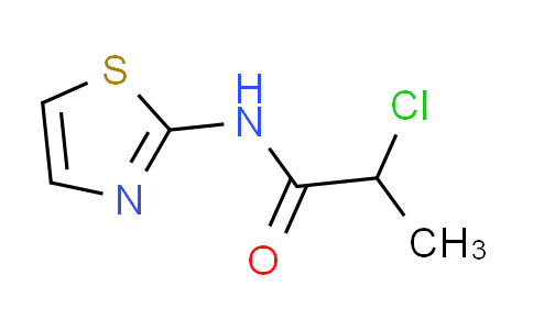 CAS No. 116200-98-7, 2-chloro-N-1,3-thiazol-2-ylpropanamide