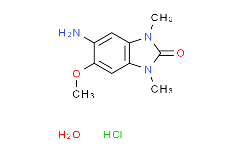 5-amino-6-methoxy-1,3-dimethyl-1,3-dihydro-2H-benzimidazol-2-one hydrochloride hydrate