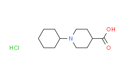 CAS No. 1185295-86-6, 1-cyclohexyl-4-piperidinecarboxylic acid hydrochloride