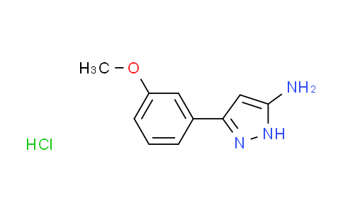 CAS No. 1025447-42-0, 3-(3-methoxyphenyl)-1H-pyrazol-5-amine hydrochloride