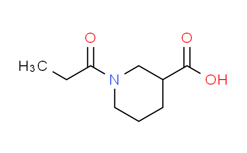 CAS No. 926246-53-9, 1-propionyl-3-piperidinecarboxylic acid