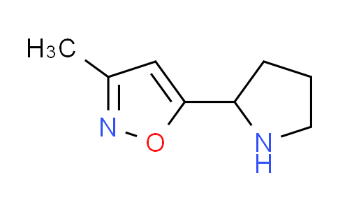 CAS No. 851434-82-7, 3-methyl-5-(2-pyrrolidinyl)isoxazole