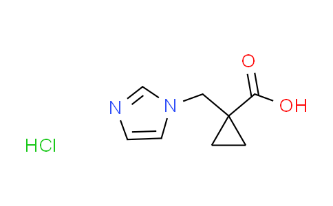 CAS No. 1390654-59-7, 1-(1H-imidazol-1-ylmethyl)cyclopropanecarboxylic acid hydrochloride