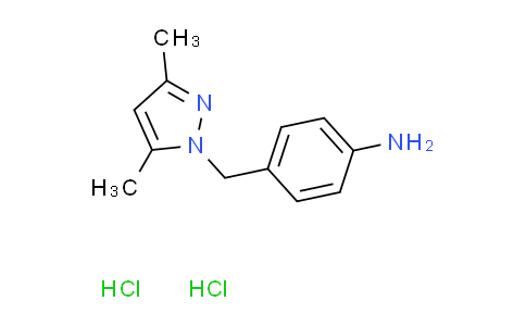 CAS No. 1158527-40-2, {4-[(3,5-dimethyl-1H-pyrazol-1-yl)methyl]phenyl}amine dihydrochloride
