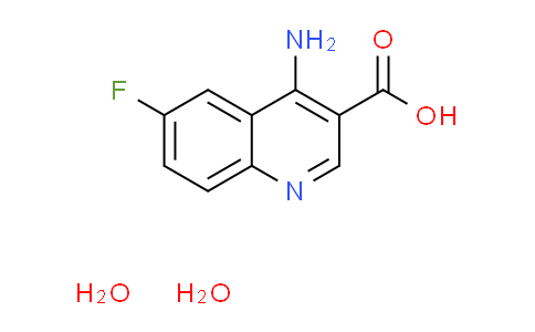 CAS No. 1609403-61-3, 4-amino-6-fluoro-3-quinolinecarboxylic acid dihydrate