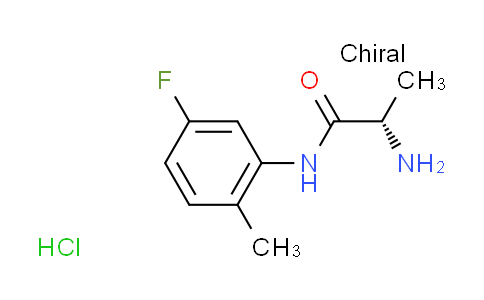 CAS No. 1214056-31-1, N~1~-(5-fluoro-2-methylphenyl)alaninamide hydrochloride