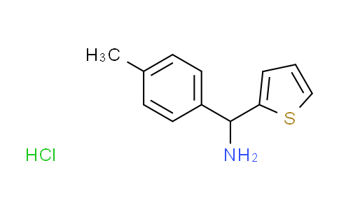 CAS No. 1268990-80-2, [(4-methylphenyl)(2-thienyl)methyl]amine hydrochloride