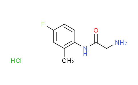 CAS No. 1046757-29-2, N~1~-(4-fluoro-2-methylphenyl)glycinamide hydrochloride