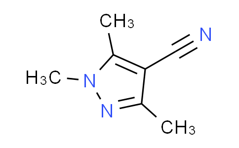 CAS No. 108161-13-3, 1,3,5-trimethyl-1H-pyrazole-4-carbonitrile