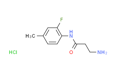 CAS No. 1147215-06-2, N~1~-(2-fluoro-4-methylphenyl)-beta-alaninamide hydrochloride