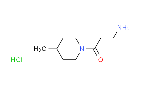 CAS No. 1046757-33-8, [3-(4-methyl-1-piperidinyl)-3-oxopropyl]amine hydrochloride