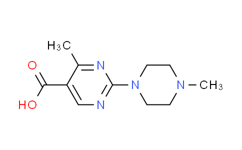 CAS No. 924834-88-8, 4-methyl-2-(4-methyl-1-piperazinyl)-5-pyrimidinecarboxylic acid