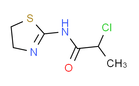 CAS No. 438479-68-6, 2-chloro-N-(4,5-dihydro-1,3-thiazol-2-yl)propanamide