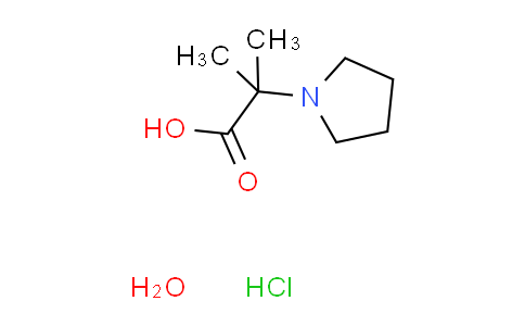 CAS No. 898403-15-1, 2-methyl-2-(1-pyrrolidinyl)propanoic acid hydrochloride hydrate