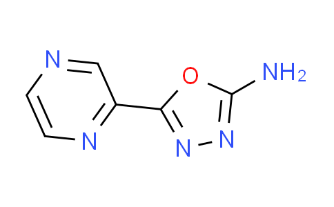 CAS No. 717848-18-5, 5-(2-pyrazinyl)-1,3,4-oxadiazol-2-amine