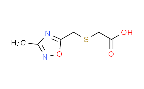 CAS No. 1042797-51-2, {[(3-methyl-1,2,4-oxadiazol-5-yl)methyl]thio}acetic acid