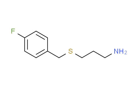 CAS No. 933758-12-4, 3-[(4-fluorobenzyl)thio]-1-propanamine