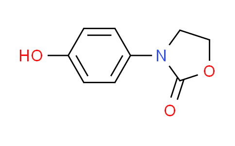 CAS No. 97389-25-8, 3-(4-hydroxyphenyl)-1,3-oxazolidin-2-one