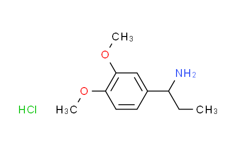 CAS No. 104174-57-4, [1-(3,4-dimethoxyphenyl)propyl]amine hydrochloride