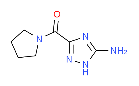 CAS No. 921225-14-1, 3-(1-pyrrolidinylcarbonyl)-1H-1,2,4-triazol-5-amine