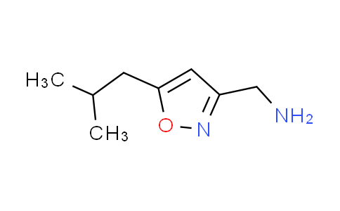 CAS No. 893639-01-5, 1-(5-isobutyl-3-isoxazolyl)methanamine