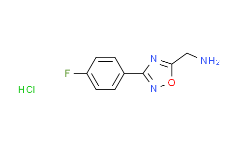 CAS No. 1208081-41-7, {[3-(4-fluorophenyl)-1,2,4-oxadiazol-5-yl]methyl}amine hydrochloride