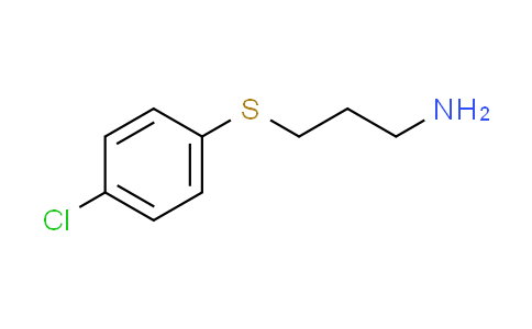 CAS No. 104864-09-7, 3-[(4-chlorophenyl)thio]-1-propanamine
