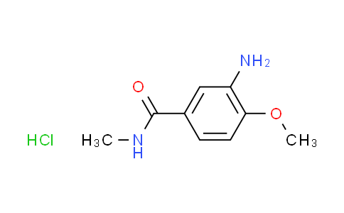 CAS No. 1210647-77-0, 3-amino-4-methoxy-N-methylbenzamide hydrochloride