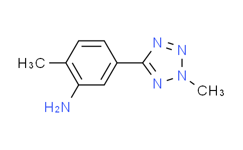 CAS No. 948007-73-6, 2-methyl-5-(2-methyl-2H-tetrazol-5-yl)aniline