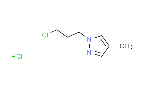 CAS No. 1609396-41-9, 1-(3-chloropropyl)-4-methyl-1H-pyrazole hydrochloride