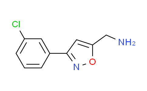 CAS No. 885273-50-7, 1-[3-(3-chlorophenyl)-5-isoxazolyl]methanamine