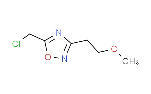 CAS No. 1082766-40-2, 5-(chloromethyl)-3-(2-methoxyethyl)-1,2,4-oxadiazole