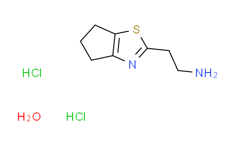 CAS No. 933698-13-6, [2-(5,6-dihydro-4H-cyclopenta[d][1,3]thiazol-2-yl)ethyl]amine dihydrochloride hydrate