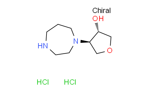 CAS No. 1609403-33-9, trans-4-(1,4-diazepan-1-yl)tetrahydro-3-furanol dihydrochloride